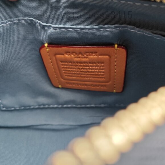 Coach Teri Crossbody Bag Denim Blue - Picture 8 of 11